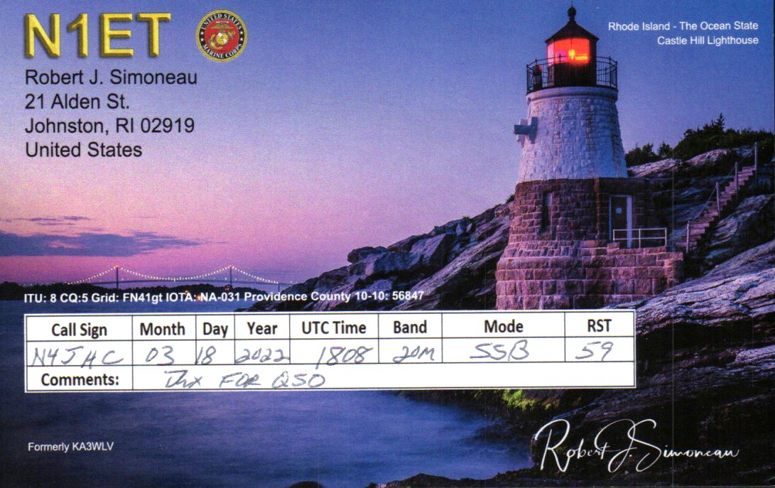 N1ET QSL front